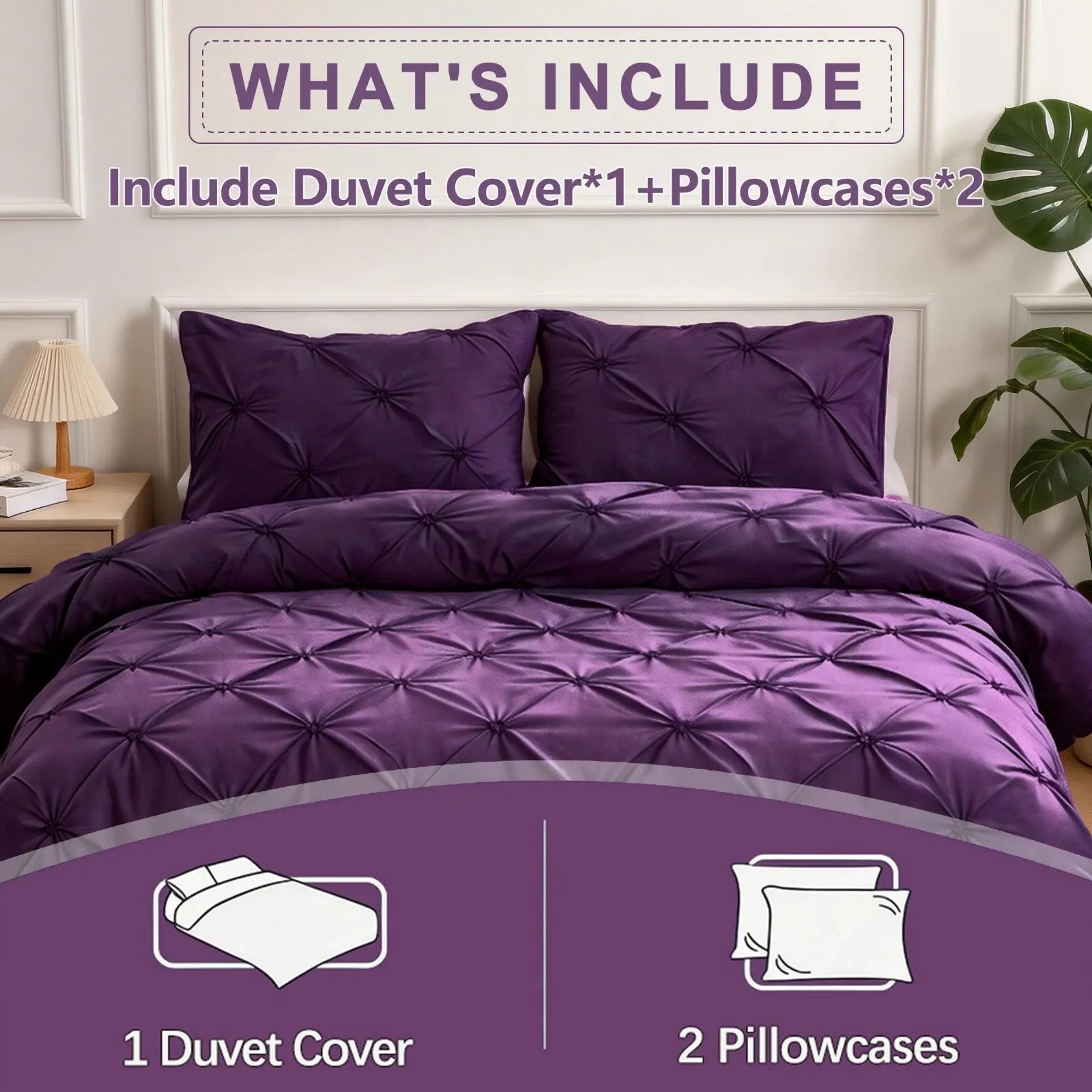 Purple Celeste Dream Quilt / Doona / Duvet Cover set
