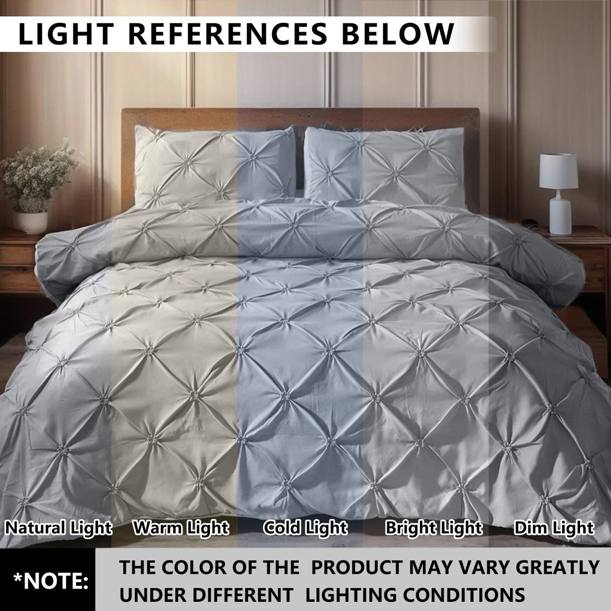 Grey Lorette Marigold Quilt / Doona / Duvet Cover set