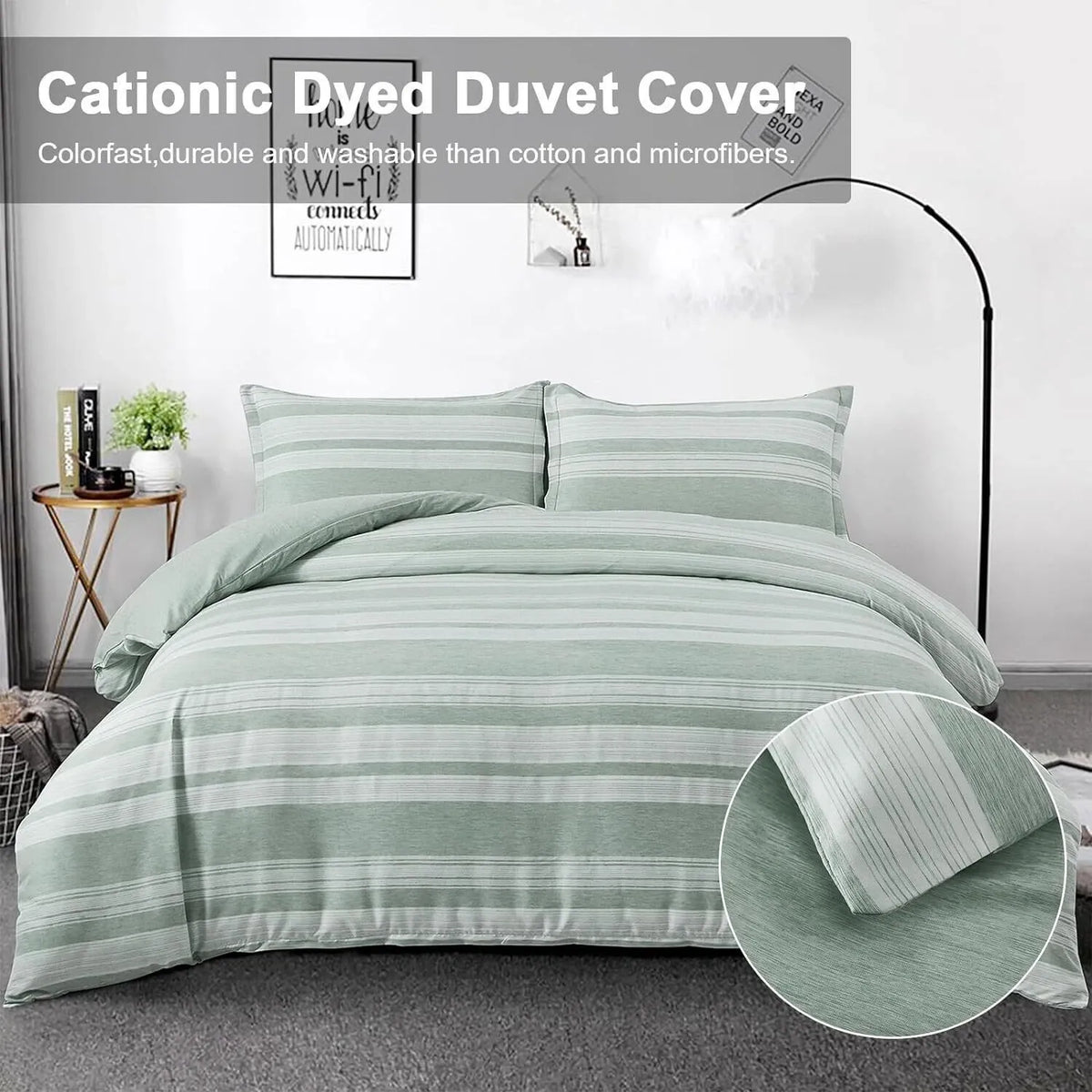 Bohemian Striped Margaux Bloomscape Quilt / Doona / Duvet Cover set