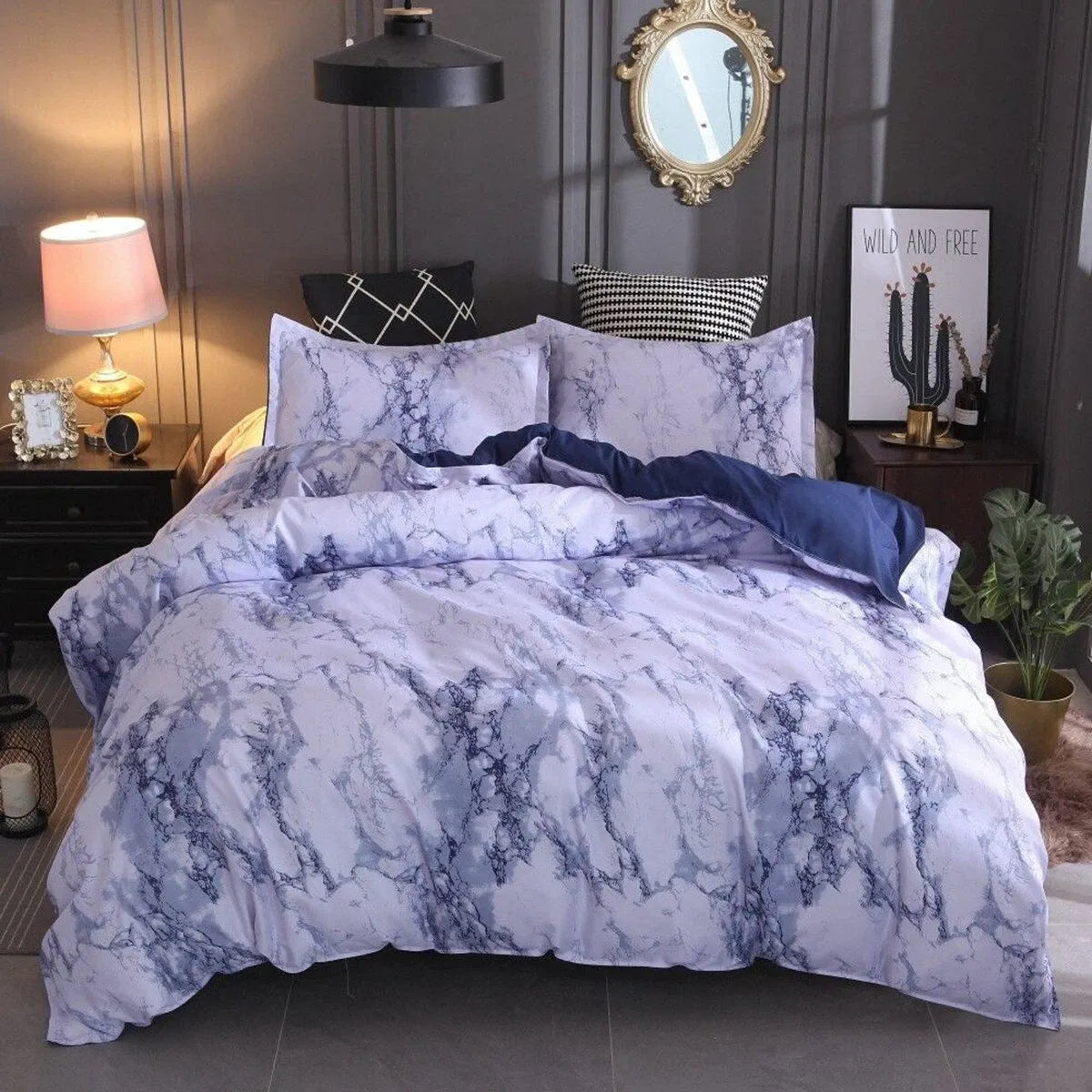 Marble Palermo Serenity Quilt / Doona / Duvet Cover set