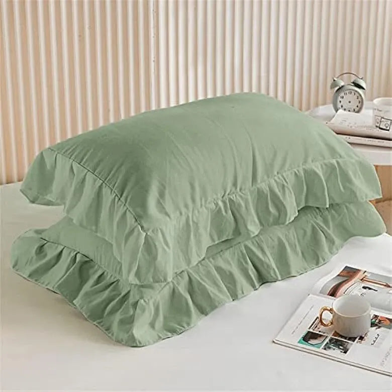 Ruffled Edge Capri Eden Quilt / Doona / Duvet Cover set
