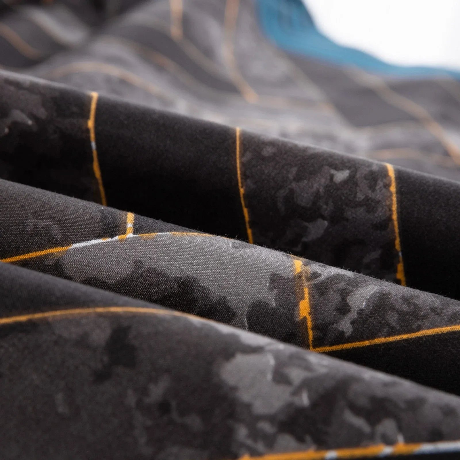 Marble Teal Nero Chevron Luxe Quilt / Doona / Duvet Cover set