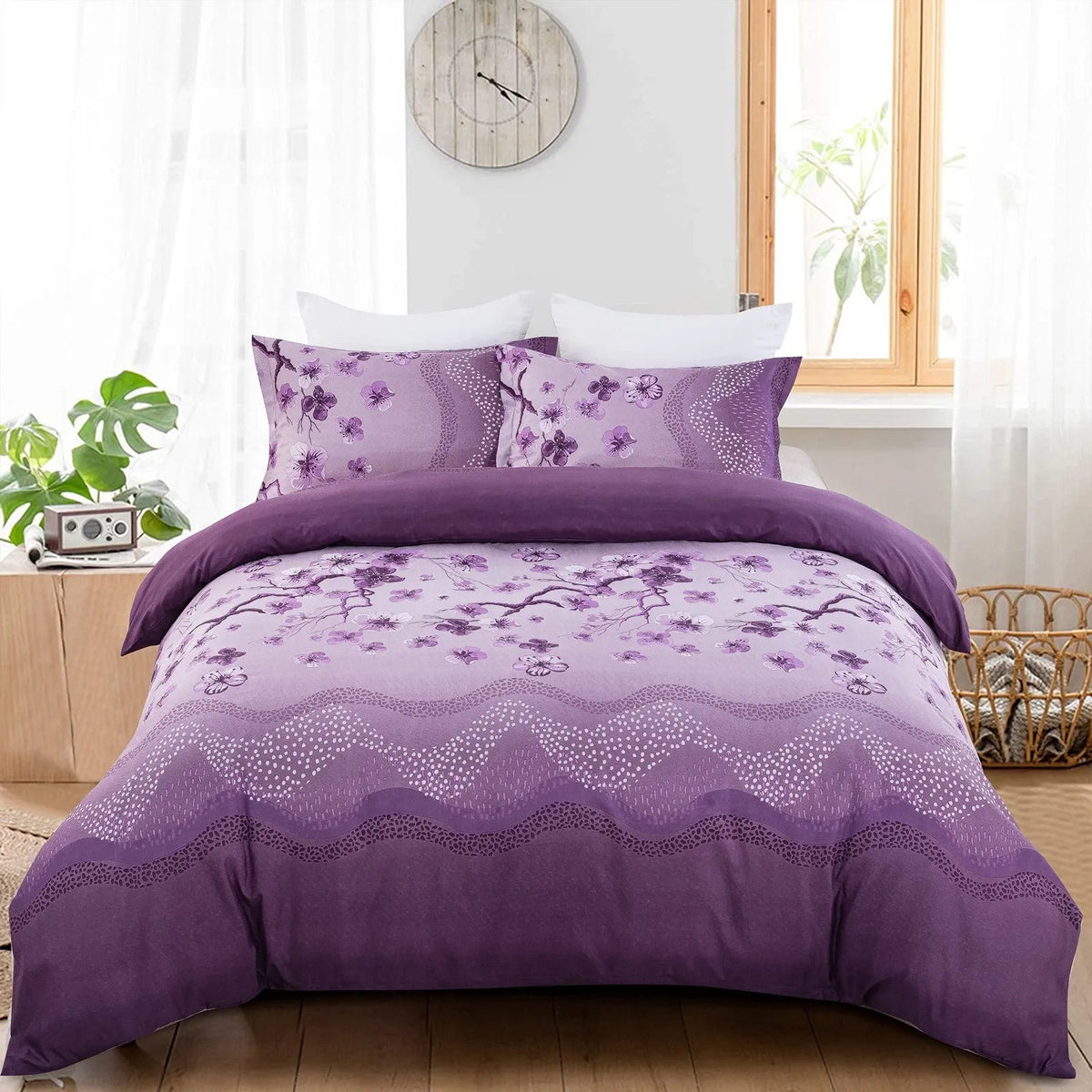 Stripe Chantilly Eden Quilt / Doona / Duvet Cover set