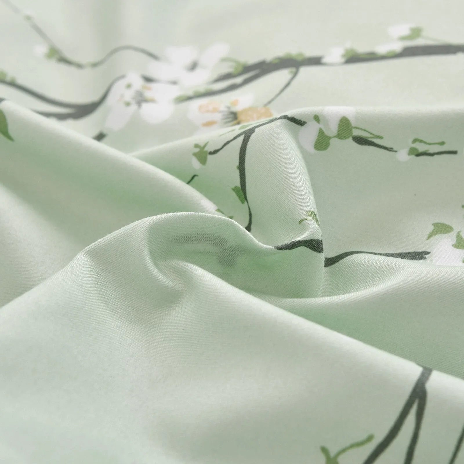 Green Alpine Botanical Quilt / Doona / Duvet Cover set