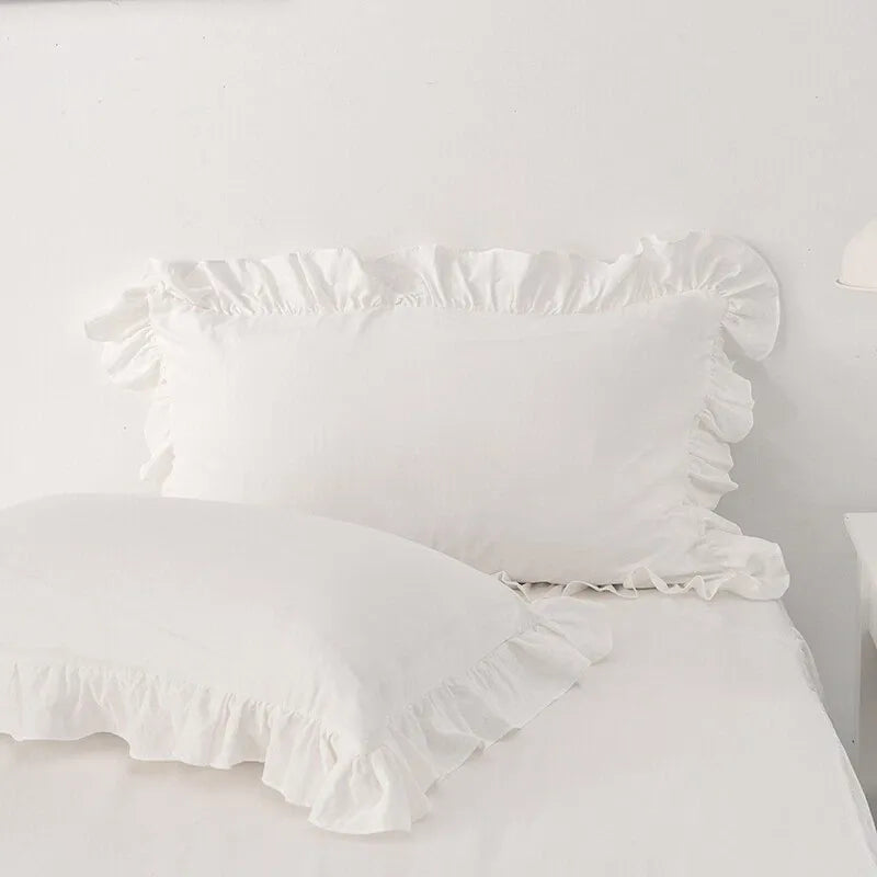 Multi Ruffled Celeste Charm Quilt / Doona / Duvet Cover set
