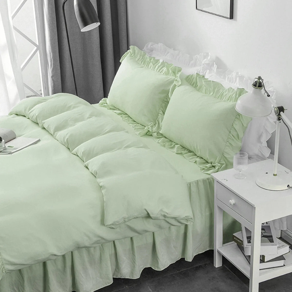 Multi Ruffled Coralie Atelier Quilt / Doona / Duvet Cover set