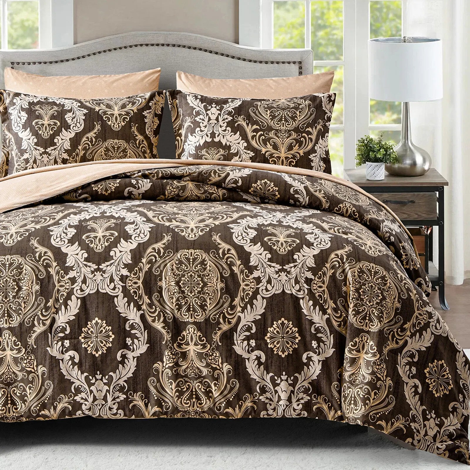 Damascus Aurelia Bloomscape Quilt / Doona / Duvet Cover set