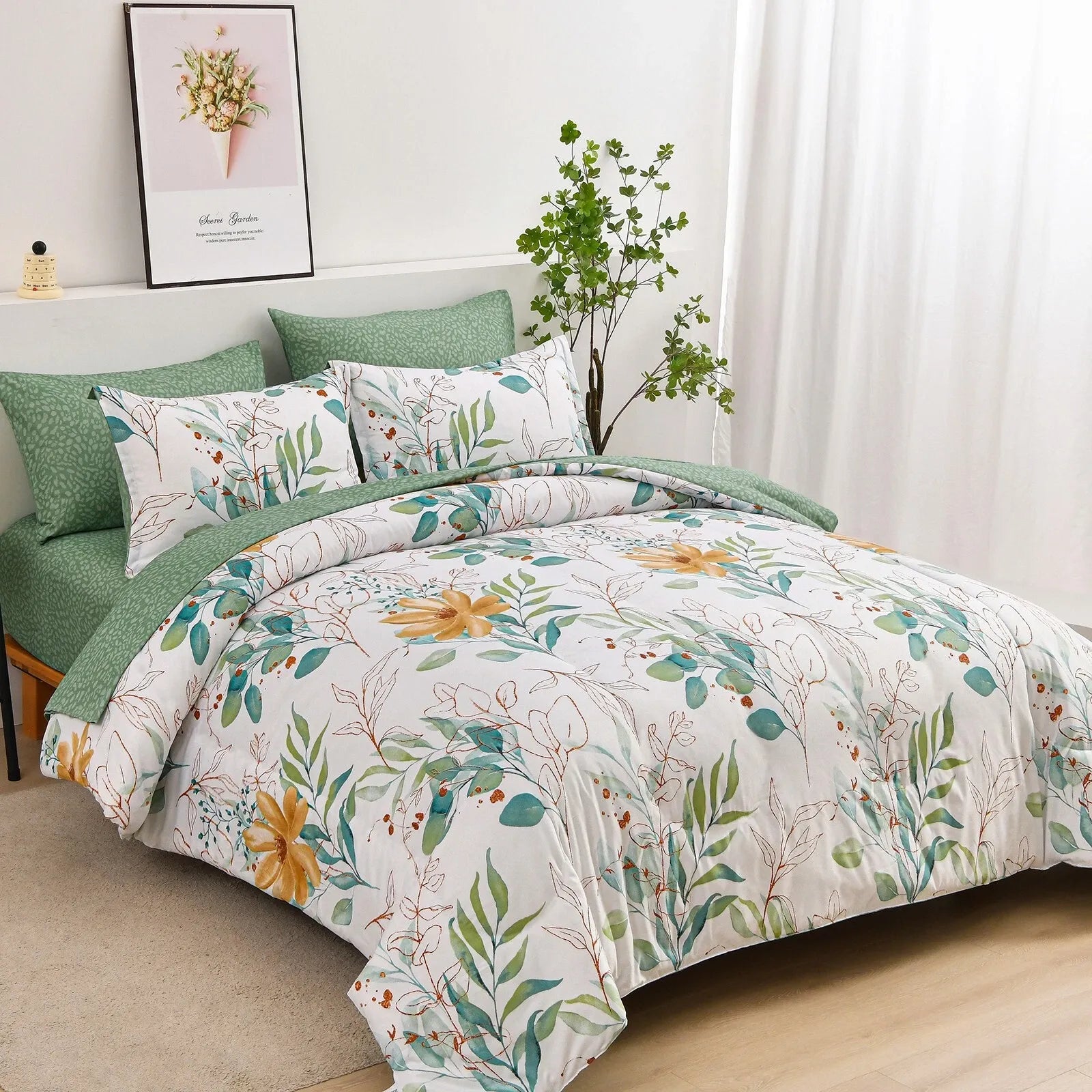 Butterfly Seraphine Bloomscape Quilt / Doona / Duvet Cover set