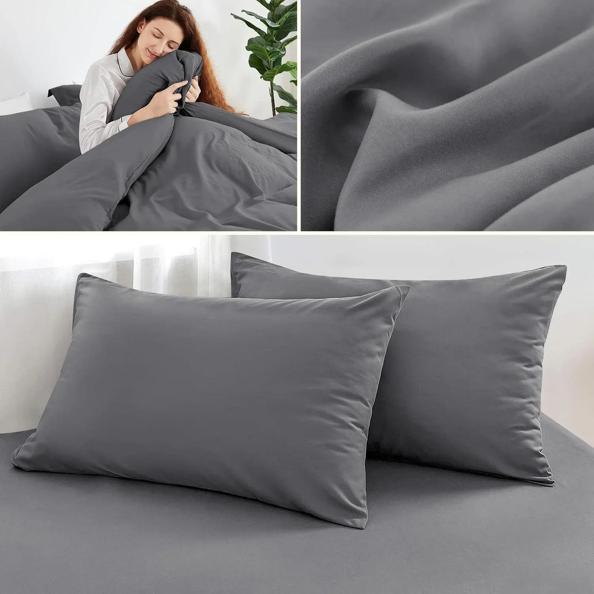 2000TC Bloom Lorette Willow Quilt / Doona / Duvet Cover set