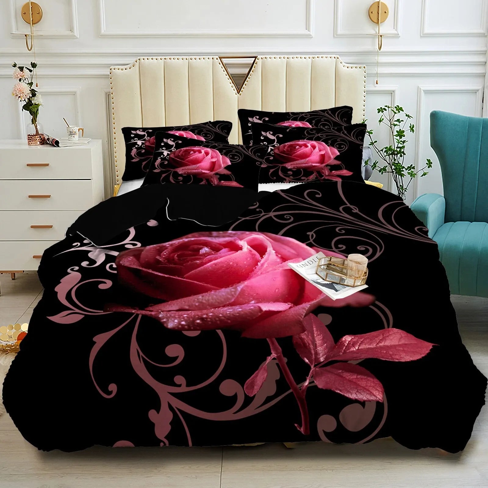 Bohemian Arabelle Botanical Quilt / Doona / Duvet Cover set