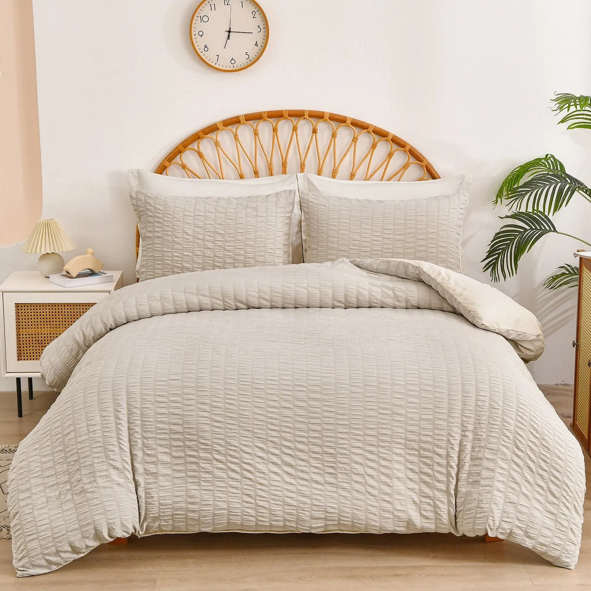 Stripe Lombardy Serenity Quilt / Doona / Duvet Cover set