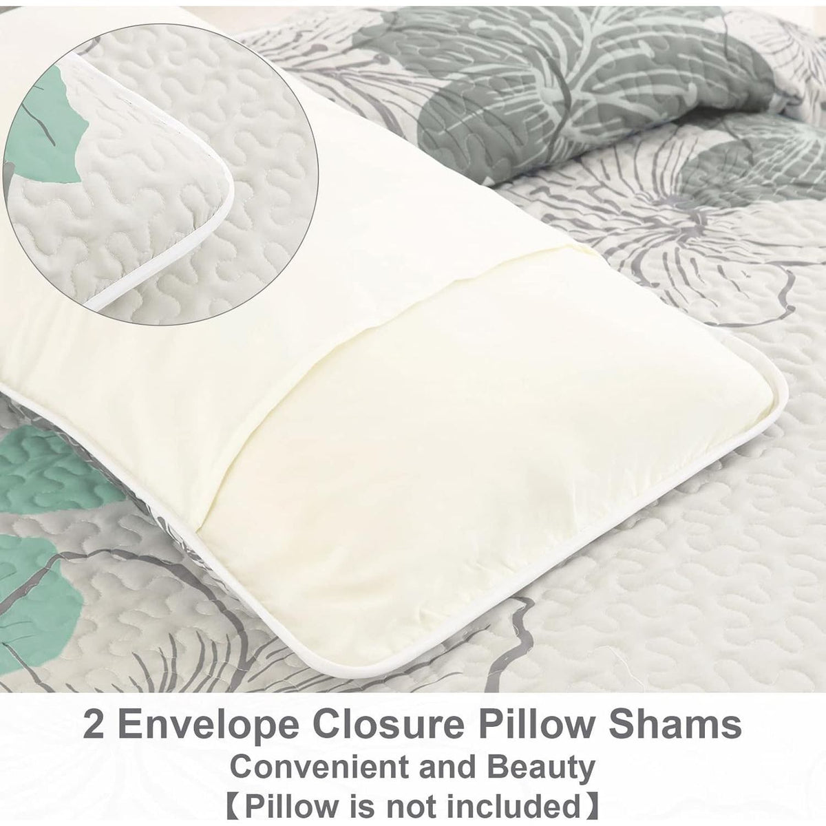 Radiant Quilted Coverlet and Pillowcases Set: Envelop Your Bed in Elegance