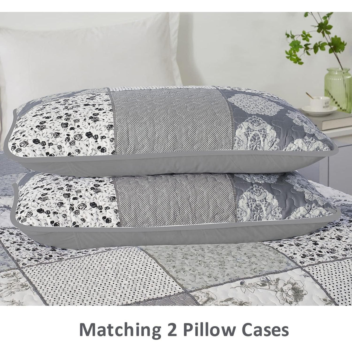 Nurturing Quilted Coverlet and Pillowcases Set: Perfect for Restful Sleep