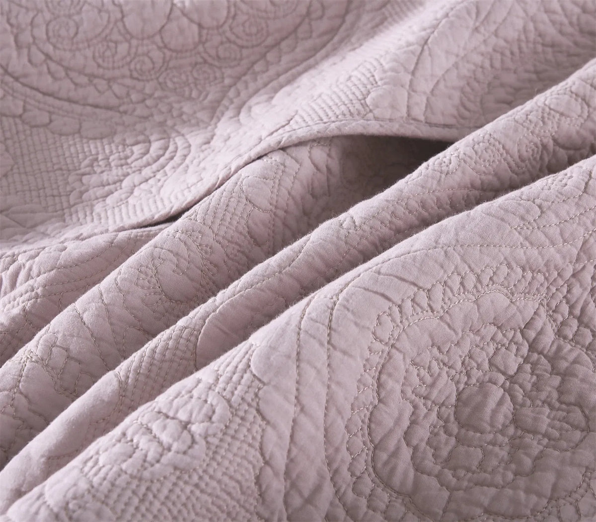 100% Cotton Embossed Lavender Bloom Haven Coverlet Bedspread Set