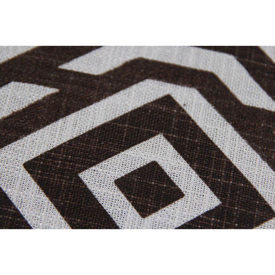 Cafe Lounge Couch Ramie Cotton Fabric Accent Dining Relax Chair Pub Seating Brown New