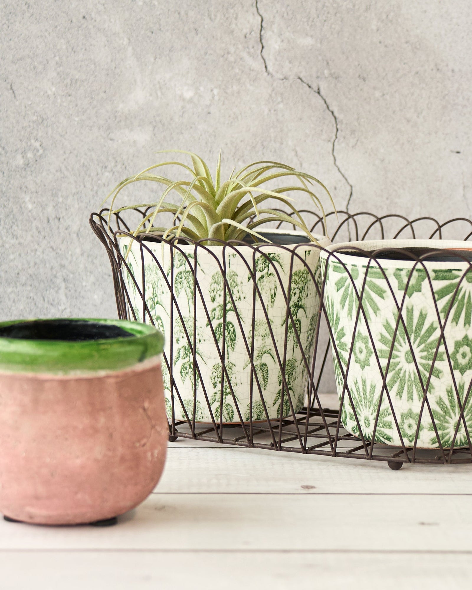 casa-verde-wire-planter-alfabia-double-rust