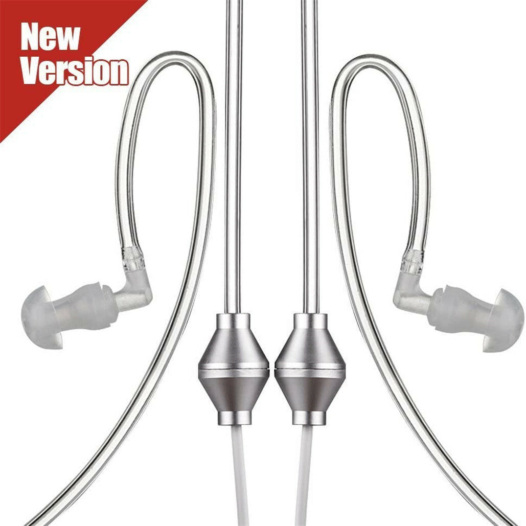 Anti-Radiation Air Tube Headset with Microphone Deep Bass Noise Cancelling Phone