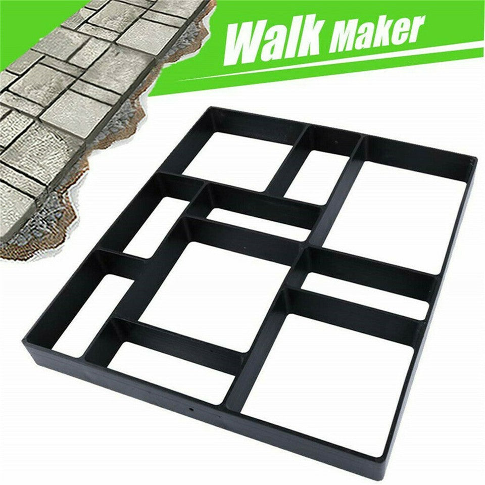10Grids Garden Paving Brick Patio Concrete Slabs Maker Path Driveway Stone Mould