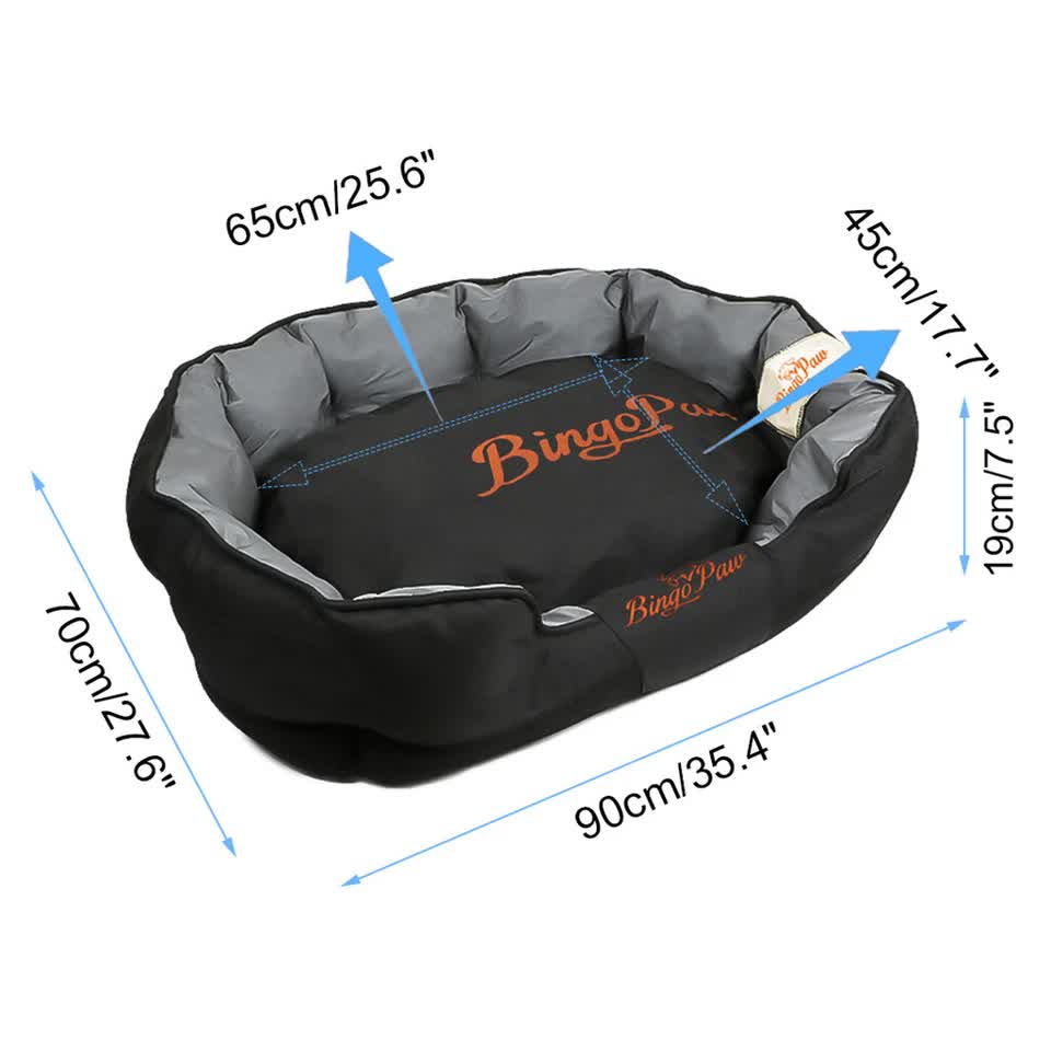 Thick Orthopedic Pet Bed Water-Resistant Cushion
