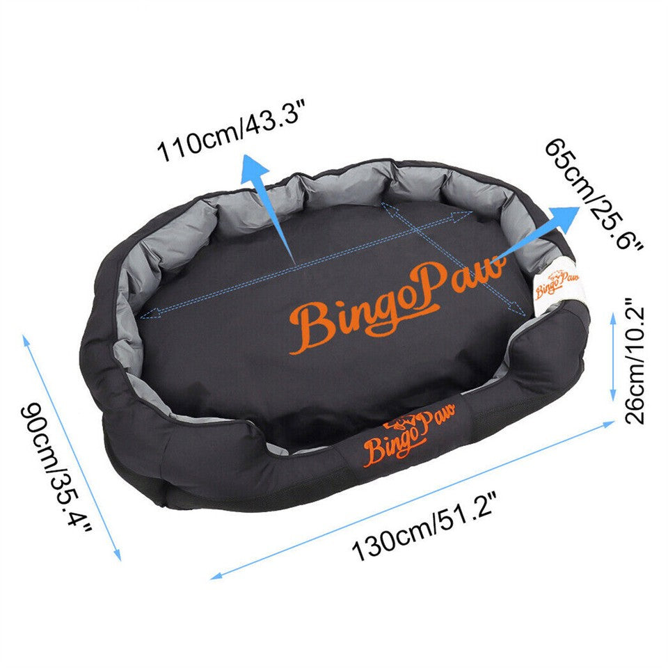 Thick Orthopedic Pet Bed Water-Resistant Cushion