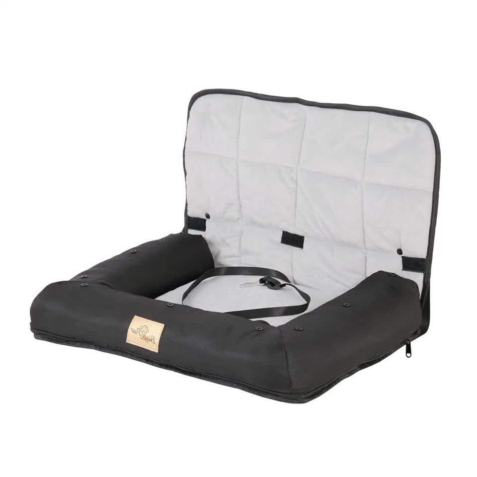 Waterproof Dog Car Seat Bed with Safety Belt