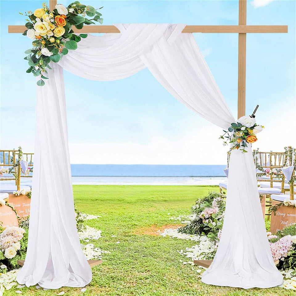 Heavy Duty Square Wedding Arch Wooden Backdrop Stand Balloon Floral Arch Frame