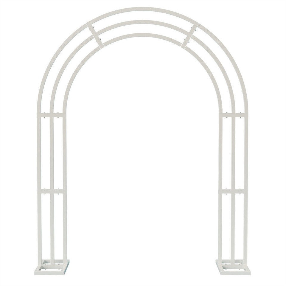 Heavy Strong Metal Wedding Arch Garden Arbor Floral Backdrop Stand Indoor Outdoor