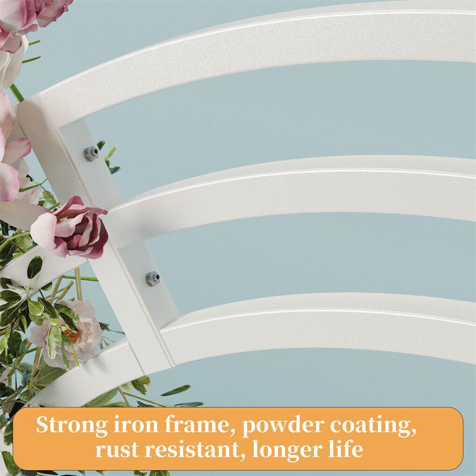 Heavy Strong Metal Wedding Arch Garden Arbor Floral Backdrop Stand Indoor Outdoor