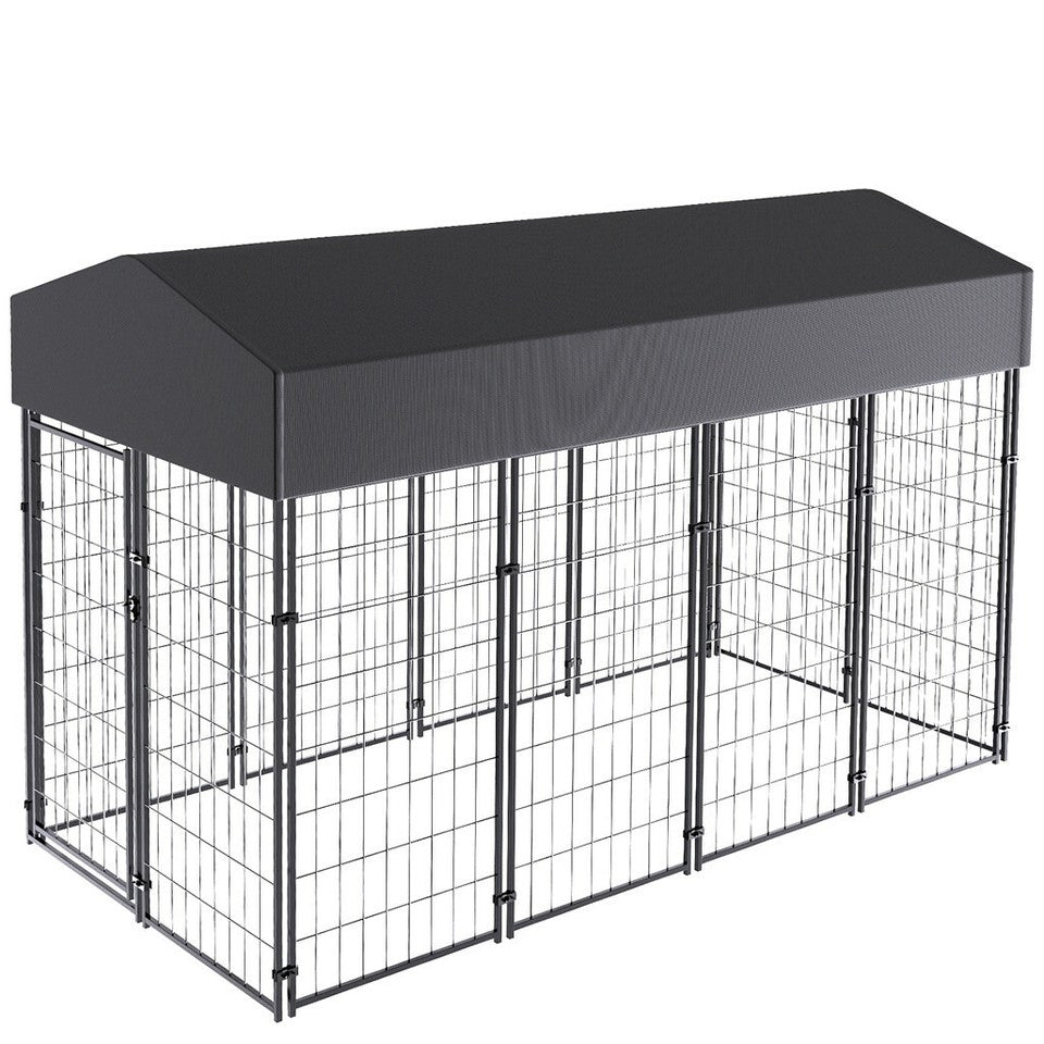 Jumbo Outdoor Dog Kennel Heavy Duty Pet Playpen Pre-galvanized Animal Cage Fence
