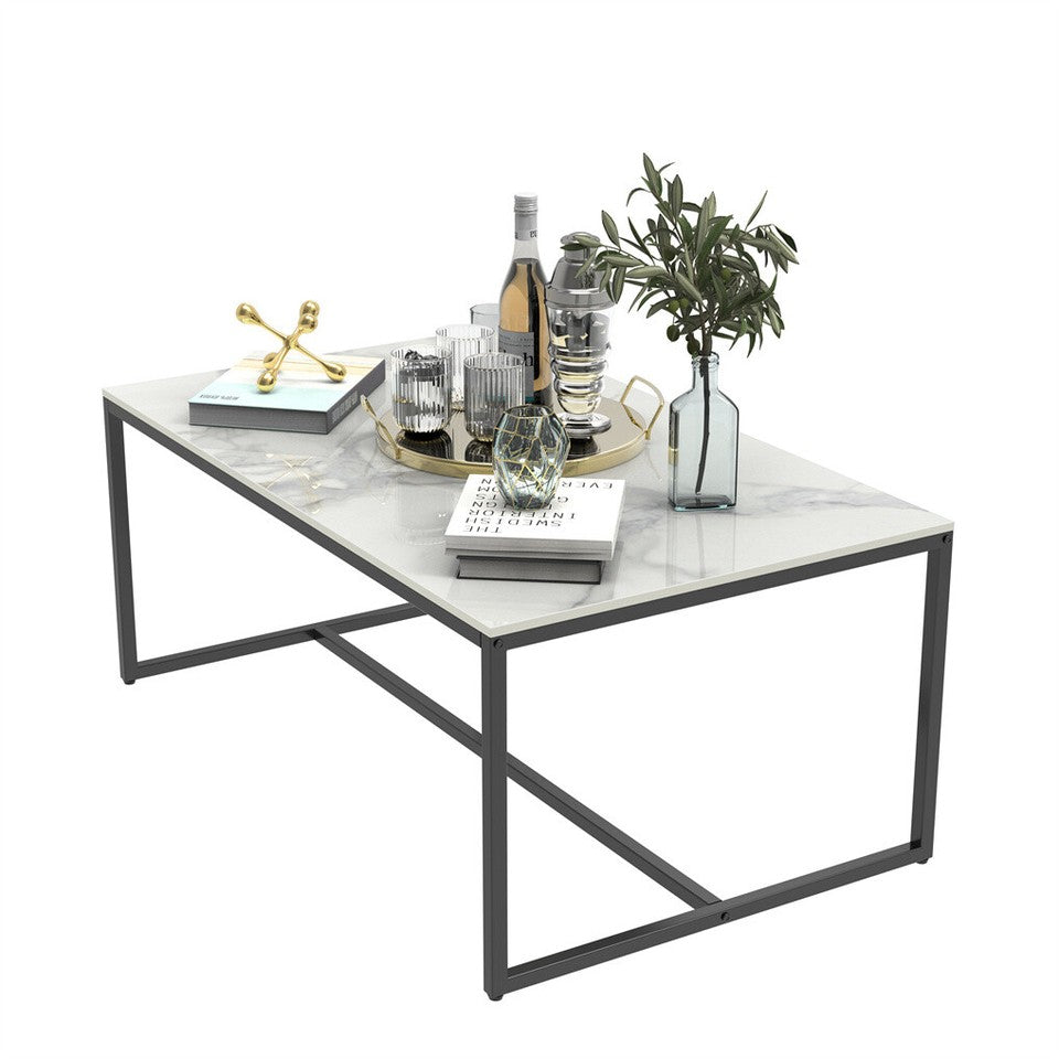 Elegant Heavy Duty Stone Coffee & Side Table