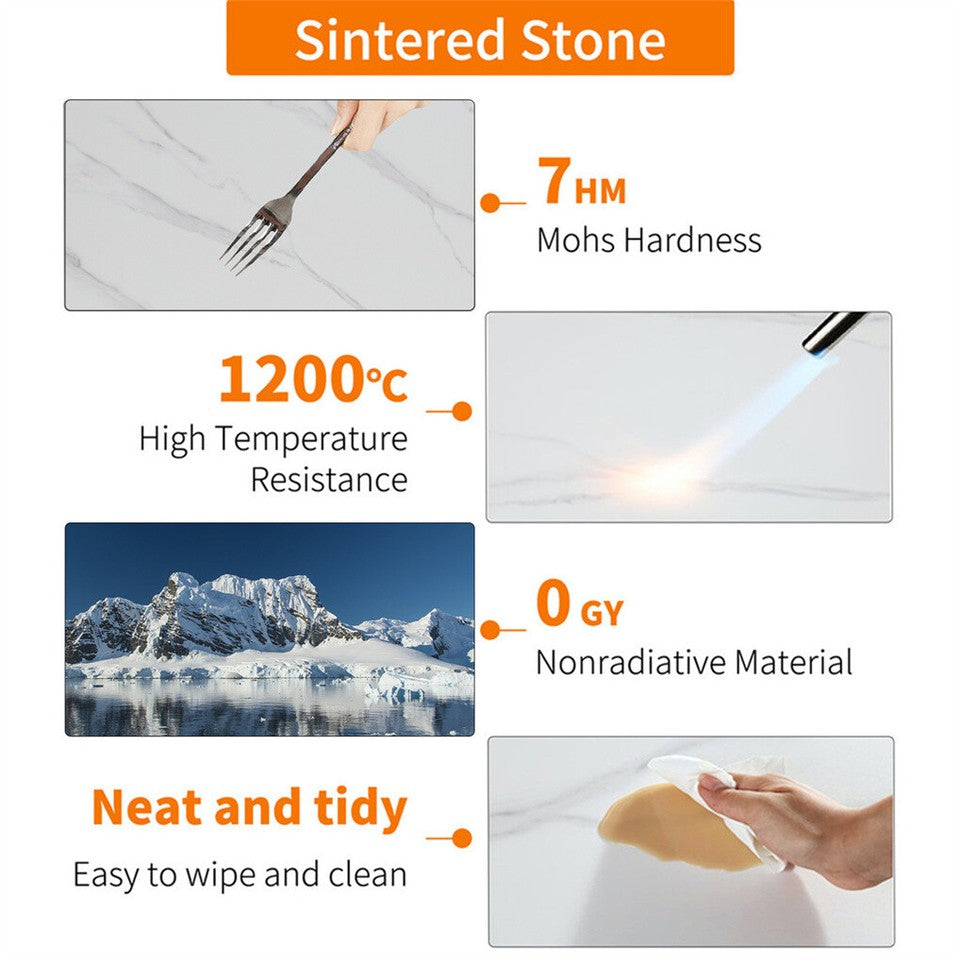 Elegant Heavy Duty Stone Coffee & Side Table