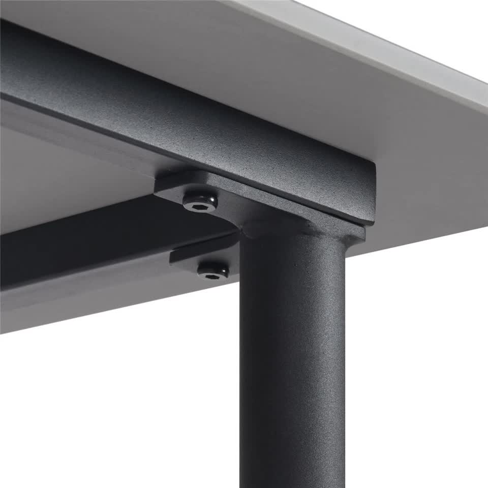 Square Marble Dining Table Sintered Stone Kitchen Table 80x80cm - Modern Restaurant Table with Metal Legs