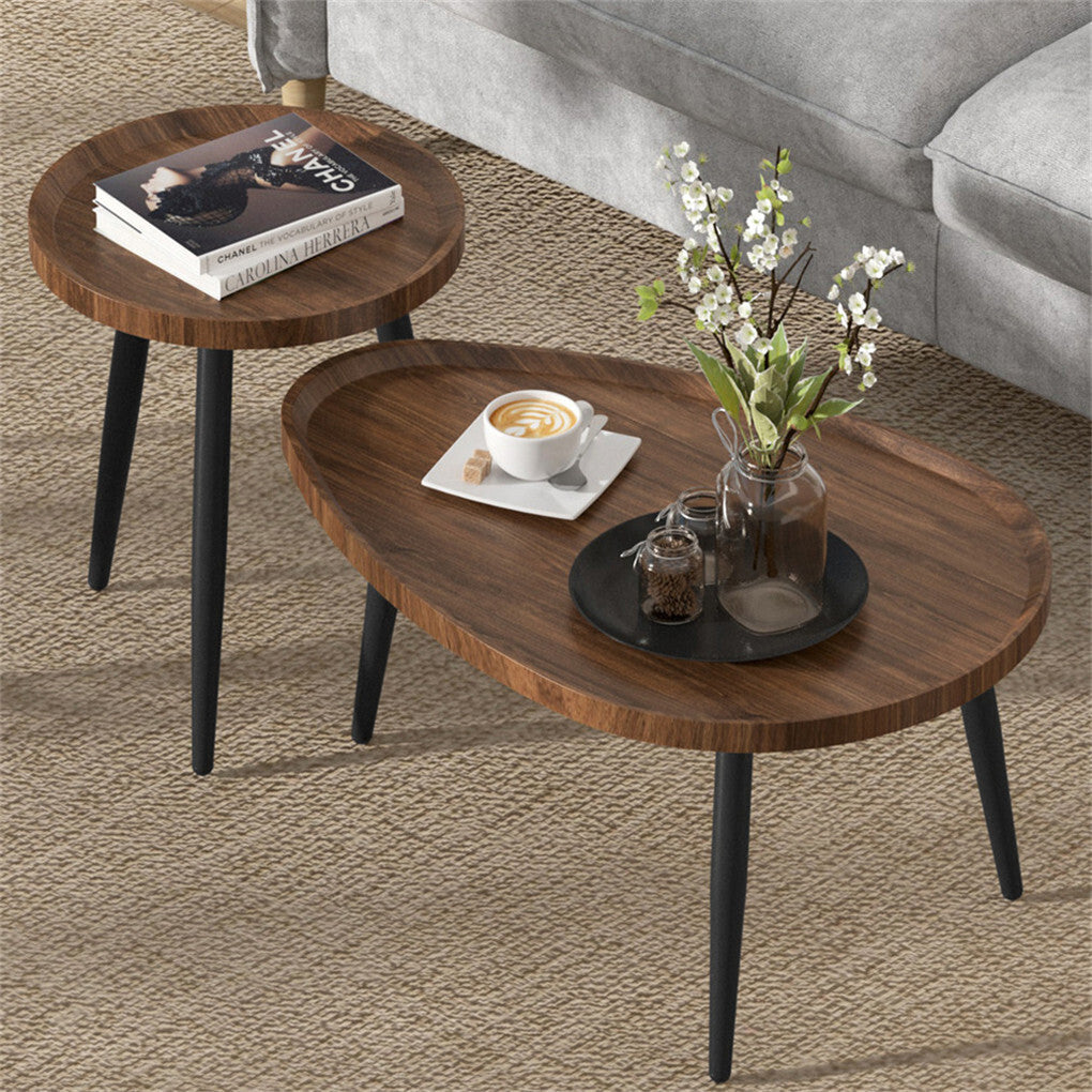 Industrial Nesting Wooden Side Tables