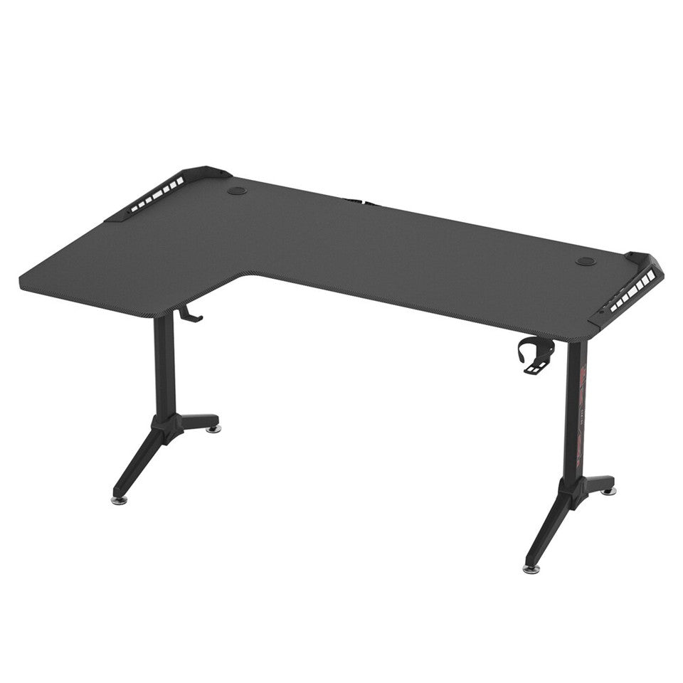 XXXL L-Shaped Gaming Desk w/ Storage Box