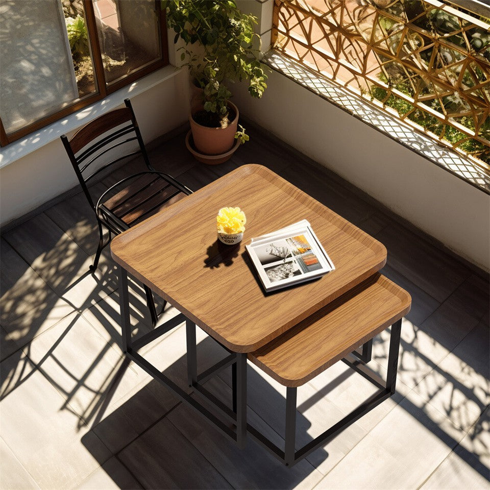 2X Industrial Vintage Stacking Coffee Tables