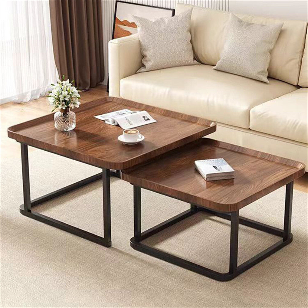 2X Industrial Vintage Stacking Coffee Tables