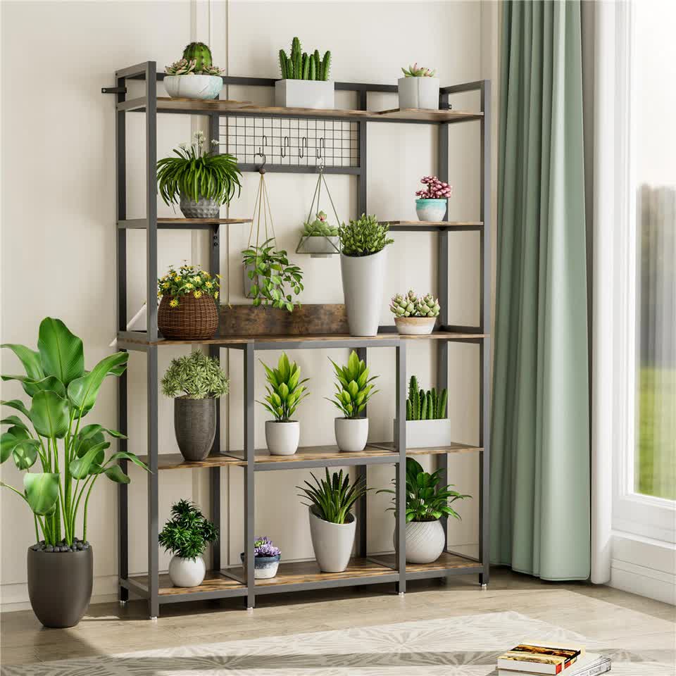 XXL Large Kitchen Bakers Rack Freestanding Microwave Stand Kitchen Storage Shelf