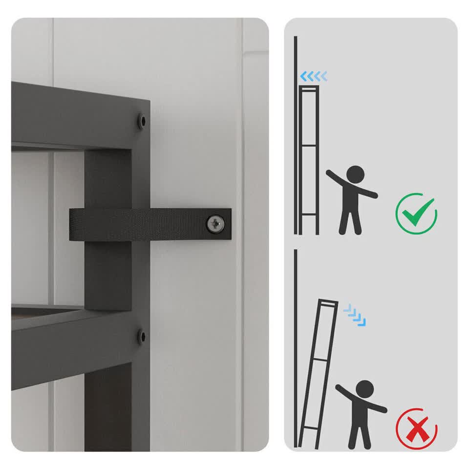 XXL Large Kitchen Bakers Rack Freestanding Microwave Stand Kitchen Storage Shelf