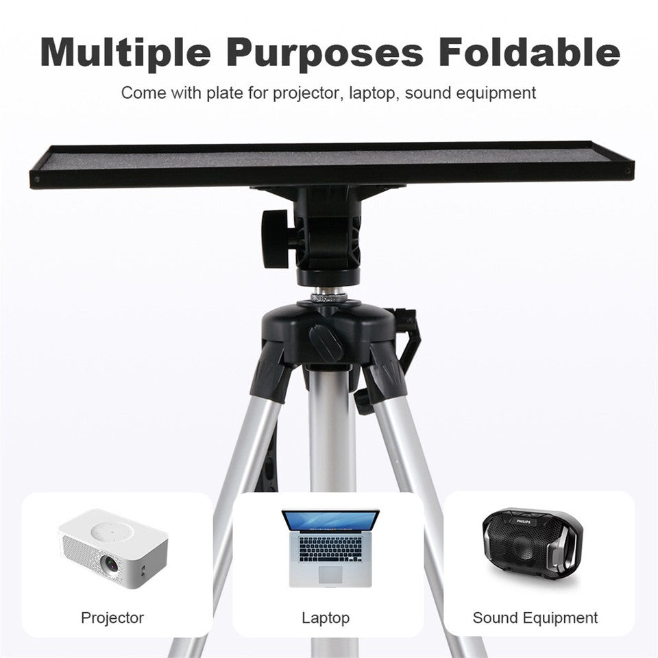 Universal Projector Tripod Laptop Floor Stand DJ Equipment Holder with Plate