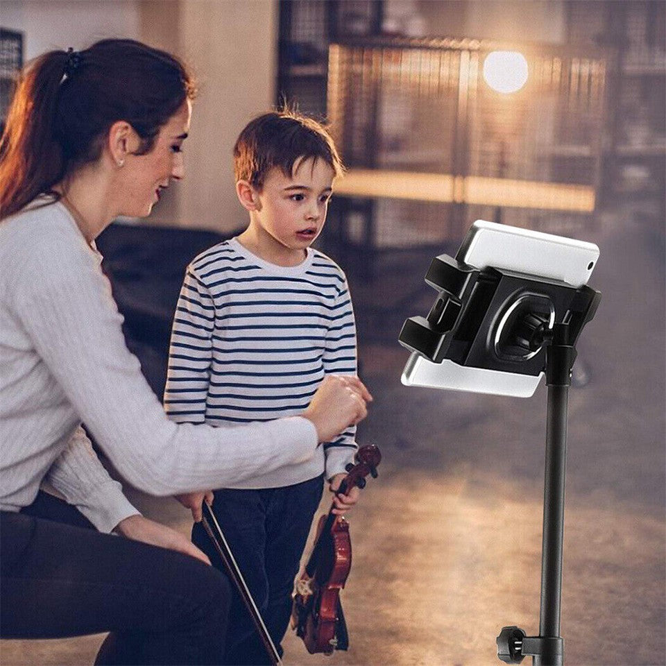 Adjustable 4.7-12.9" Stable Tripod Floor Stand Lazy Tablet Mount Holder for iPad