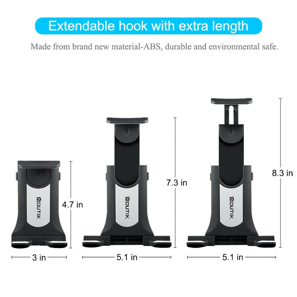 Universal Adjustable Tablet Mount Car CD Slot Holder 2in1 Fit 3.5-10.5" iPad GPS