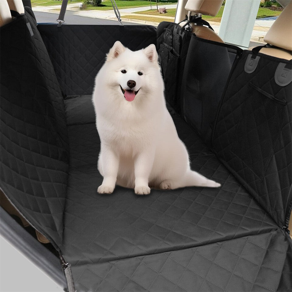 FIN Large Dogs Back Seat Extender Waterproof Dog Hammock Car Seats with Hard Bottom