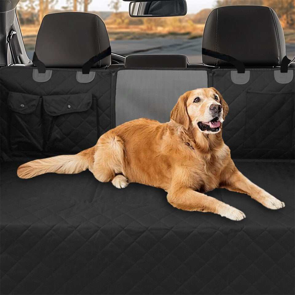 FIN Large Dogs Back Seat Extender Waterproof Dog Hammock Car Seats with Hard Bottom