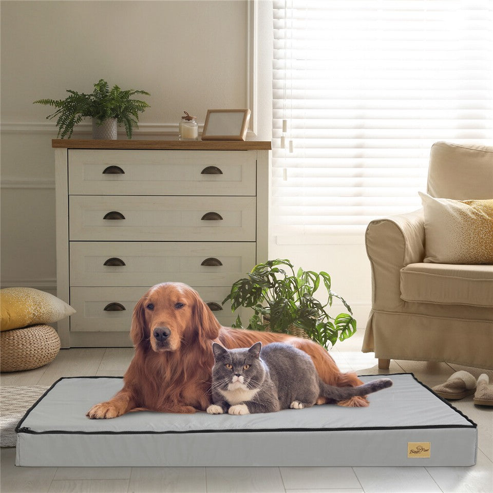 Soft Washable Dog Bed with Anti-Slip Crate Mat