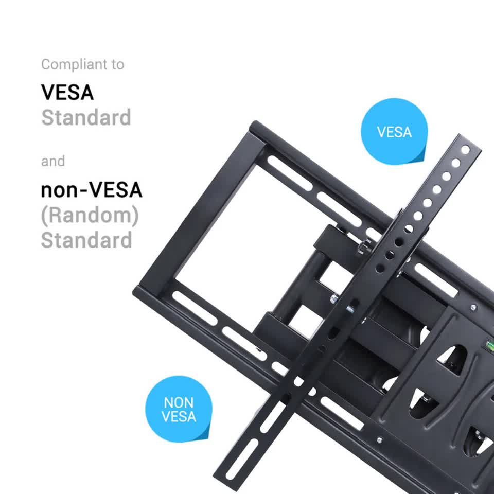 32"-65" Heavy Duty Wall Corner Tv Mount Articulating Premium Swing Arm Bracket