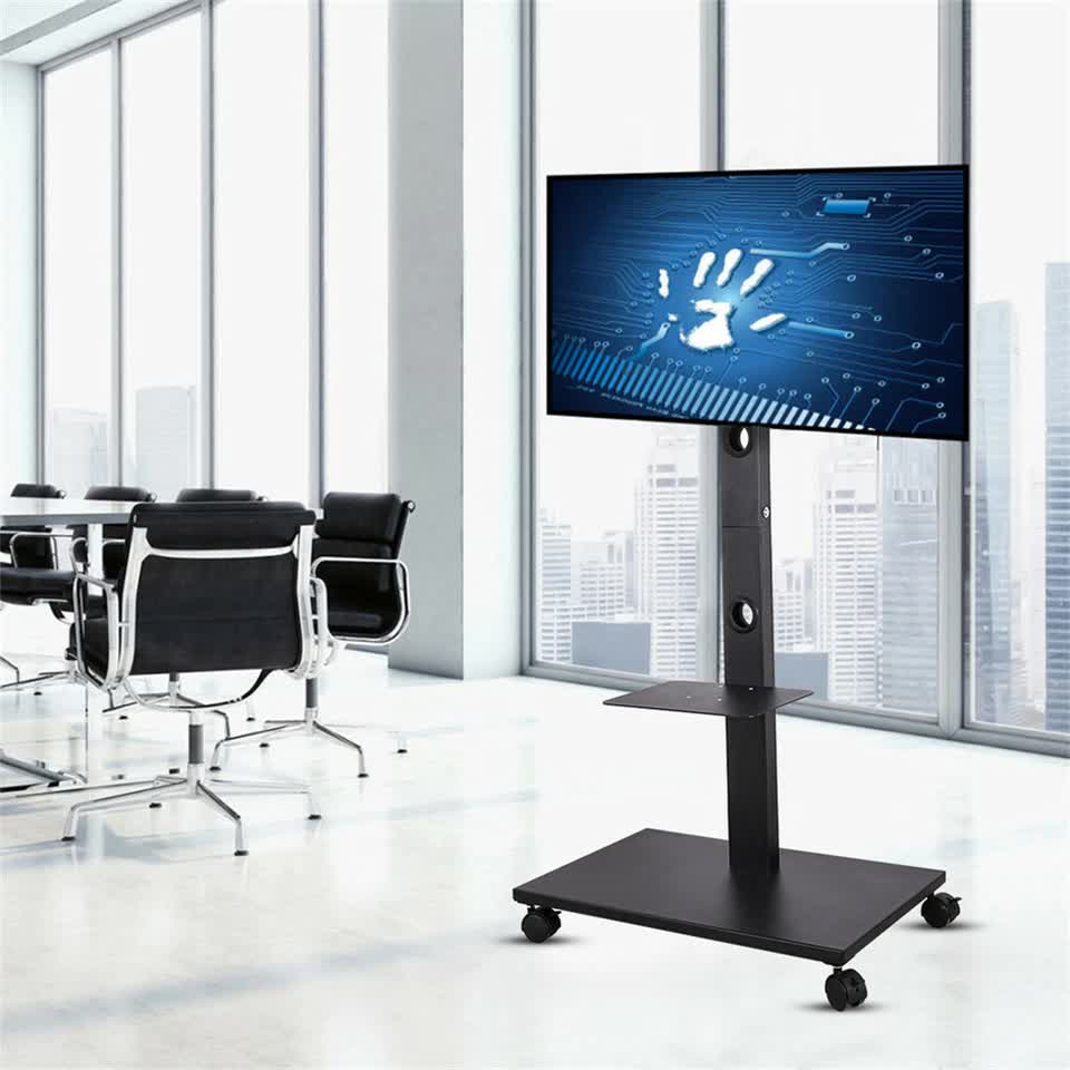 Home Theatre/ School Display Stand Mobile Tv Trolley Floor Stand Bracket 32-70"