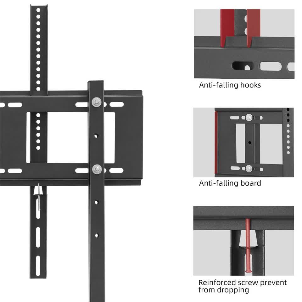 Free Standing Tv Mount Stand Bracket For 32 to 100" Screens