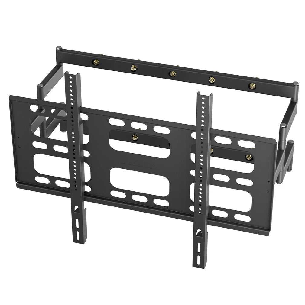 Black Heavy-Duty Swivel TV Wall Mount With Articulating Arm Support