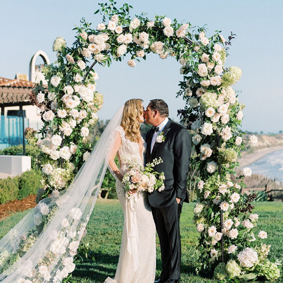 Rustproof Metal Garden Patio Arch Rose Arbour Archway Climbing Plant Trellis AU