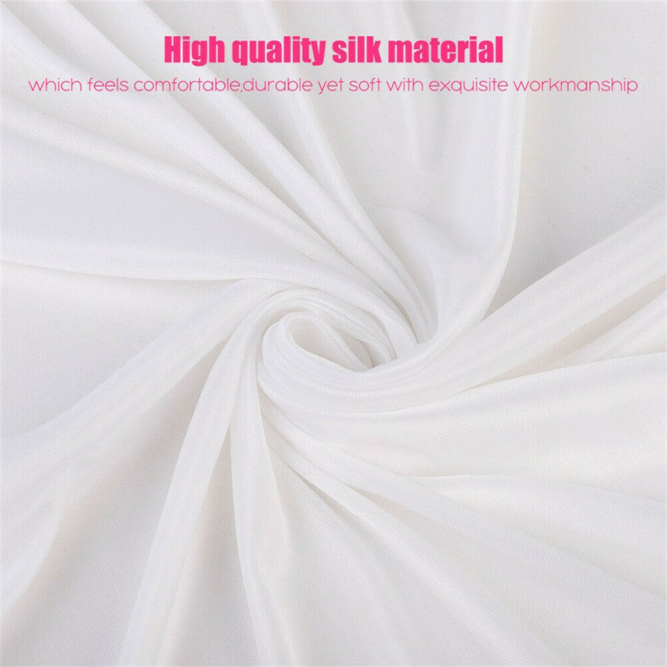 10ft Silk White Backdrop Drapes Curtain Wedding Ceremony Party Home Window Decor